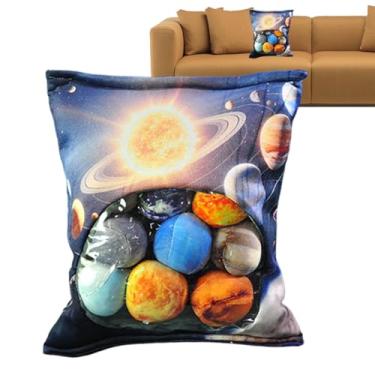 Imagem de Almofada Fofinha Espacial - Coxim Macio Brinquedo De Pelúcia - Almofada De Sofá De Pelúcia Do Solar - Para Quarto Infantil Sala De Estar Escritório Sofá Cama De Meninos