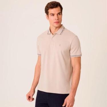Imagem de Camisa Polo Dudalina Jacquard Diagonal Masculino-Masculino