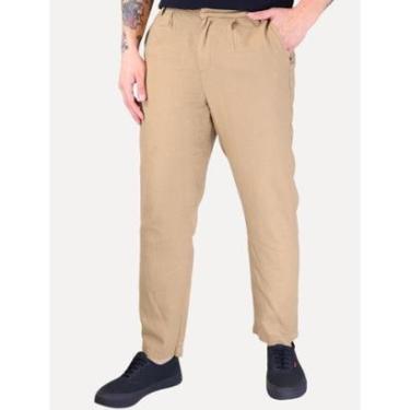 Imagem de Calça Reserva Masculina Linen Casual Cáqui-Masculino