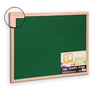 Imagem de Quadro Aviso Moldura Madeira Feltro sem Cortiça 060X045CM - Cortiarte