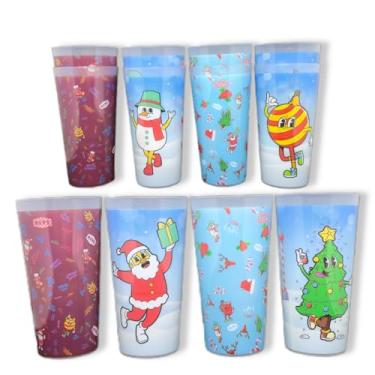 Imagem de ReVè Copos de Natal – Conjunto de 12 | Copos de Natal reutilizáveis de 340 g | Plástico ecológico e durável | Feito na França | Copos sem BPA | Seguro para lava-louças na prateleira superior |