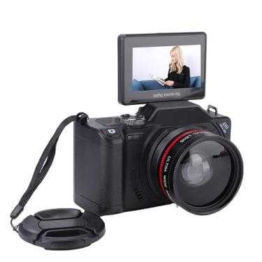 Imagem de ASHATA Câmera Digital 4K para Fotografia Com Foco Automático, Câmera Vlogging de 64 MP para YouTube Com Tela Giratória de 3 Polegadas, Zoom Digital 18X, Selfie WiFi para Viagens de (Preto)