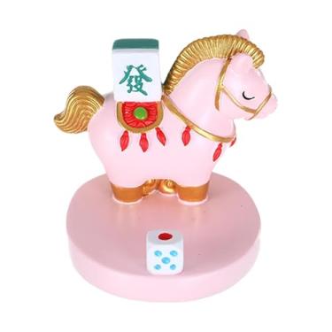 Imagem de Baoblaze Mascote de decoração de Ano com cavalo para 2026, coleção de estátuas de cavalo para mesa, enfeite para estante, armário de TV, lembrança de, 1226