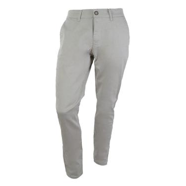 Imagem de Calça Masculina Ogochi Sarja Slim Bege Claro - 002510-Masculino