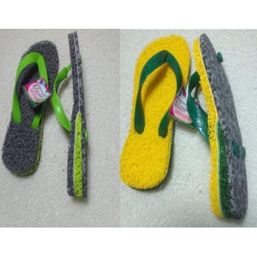 Imagem de Chinelos Apaju, 2 pares de chinelo de vinil/ emborrachado para esporão