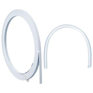 Imagem de NBEADS Desossamento de 10,9 metros para costura, espartilho de barbatanas de aço coberto de PVC de 6,5 mm permanece para espartilhos, vestidos de noiva, vestidos de noite, lingerie, chapéus, branco