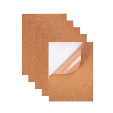 Imagem de Pacote com 5 folhas finas de cortiça