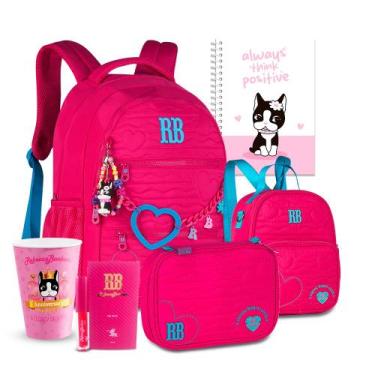 Imagem de Kit Mochila Rebecca Bonbon Costas Estojo Box Amplo Lancheira, RB27014 