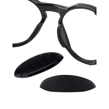 Imagem de Betterun Peça de reposição para óculos de sol Oakley Clifden OO9440/Plazma OO9019/Forager OO9421, Preto - Ajuste padrão + ajuste asiático, Tamanho �nico