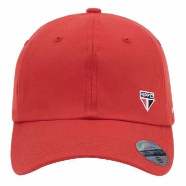 Imagem de Boné São Paulo Bordado Lateral Frontal Supercap Vermelho-Masculino