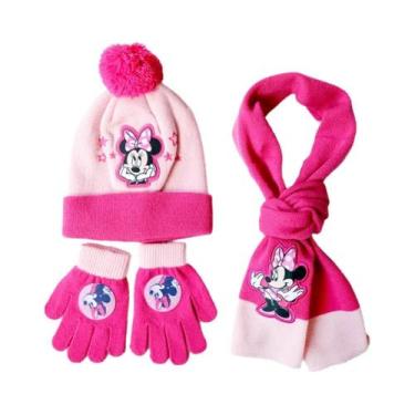 Imagem de Conjunto De Cachecol, Gorro E Luvas De Desenho Animado Da Minnie Para 