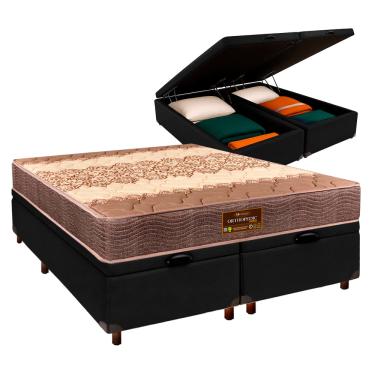 Imagem de Cama + Bau Blindado e Colchão D26 Queen - Ortophedic Sankonfort