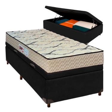 Imagem de Conjunto Cama Box Bau Blindado Solteiro + Colchão D33 Maxsono Paropas