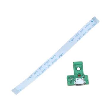 Imagem de Porta De Carregamento USB Para Controle PS4 Com Cabo Flexível Ribbon P