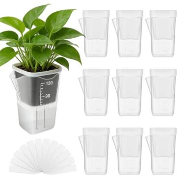 Imagem de Vaso para Plantas - Vaso com Auto-irrigação,Pequenos Vasos para Interior,Para Semi-Hidroponia Estacas Mudas Violetas-Africanas Quarto Sala de Estar