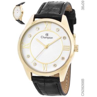 Imagem de Relógio Champion Feminino CN28268B Dourado Pulseira de Couro-Feminino