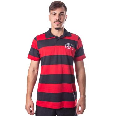 Imagem de Braziline Camisa Polo Flamengo Control, Preto/Vermelho, P