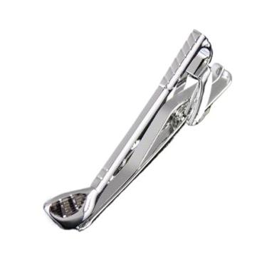 Imagem de 1 clipe de gravata fashion masculino de metal, barra de cristal, formal, cerimônia de casamento, prendedor de gravata, presente de festa masculino, 2.36, liga metálica, Sem Pedra Preciosa