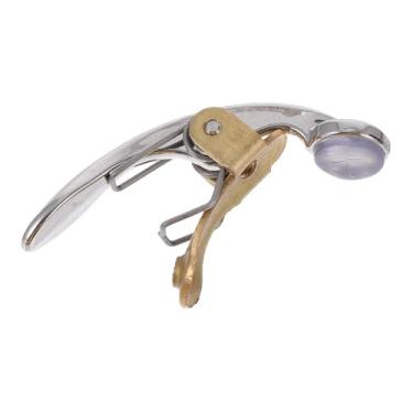 Imagem de MERIGLARE Reparo da válvula de cuspe do trompete em Si bemol, conjunto estável, reparo da peça, chave de drenagem água do trompete, chave para apresentações ao, S