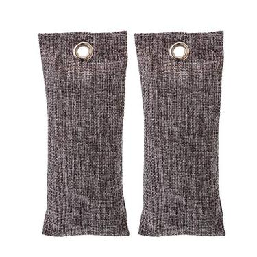 Imagem de 2 Pack Bolsa de Carvão Ativado Bambu Absorvedor Odores Purificador Ar TVOC Freshener para Casa Carro Armário Gabinete