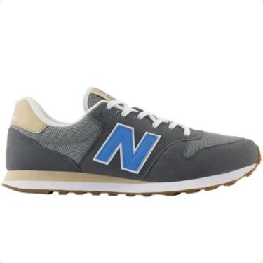 Imagem de Tênis Casual Masculino New Balance 500v2 Chumbo, Grafite, 41