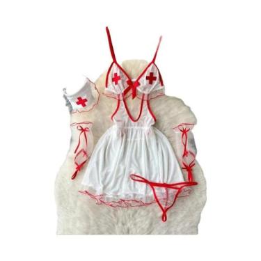 Imagem de Fantasia Sexy De Enfermeira Para Mulheres, Conjunto De Lingerie Babydo