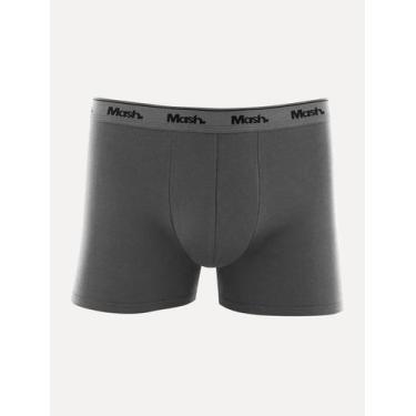 Imagem de Cueca Mash Boxer Cotton Basic Chumbo Tamanho:S/P, L/G