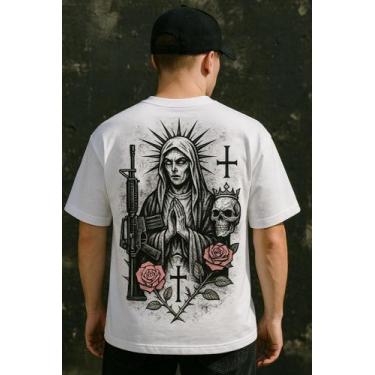 Imagem de Camiseta Streetwear Oversized Masculina hope core, 2, G