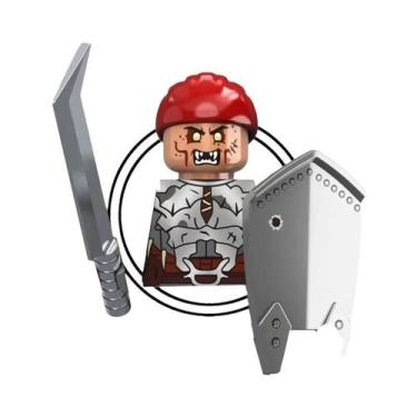 Imagem de Mini Figuras De Ação Blocos De Montar Orcs Anões Elfos Cavaleiros De R