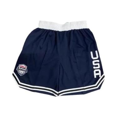 Imagem de Bermudas De Basquete Masculinas De Verão Com Cintura Elástica Em 2 Cor