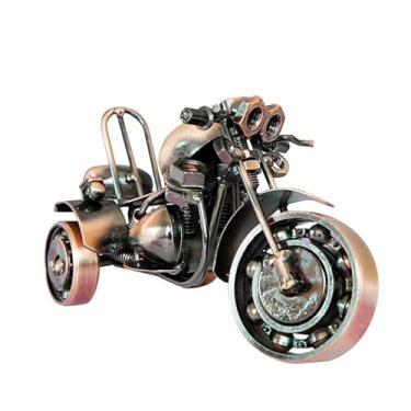 Imagem de Wswqop Escultura de Ferro Fundido em Formato de Triciclo Motorizado, Modelo de Motocicleta, Ornamento Clássico Feito à Mão, Coleção de 6,3 X 2,5 X 3,3 Polega, Vermelho, Tamanho real