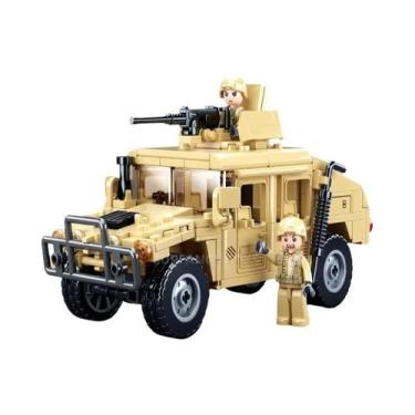 Imagem de Blocos De Montar Veículo Militar H1 Para Meninos, 265 Peças, Brinquedo