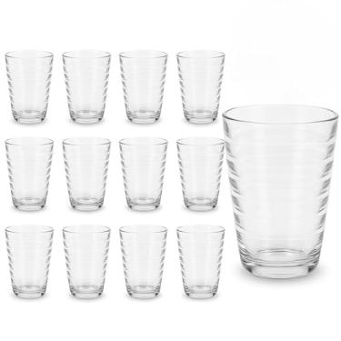Imagem de Jogo 12 Copos Vidro Resistente de 200ml Transparente(12 COPOS)