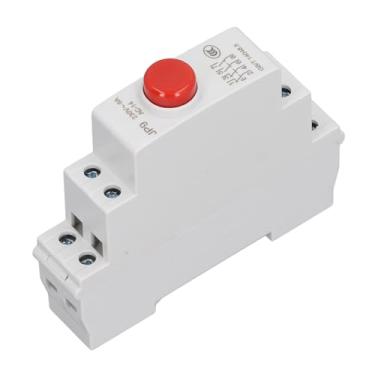 Imagem de Generic Interruptor de Botão de Economia de Espaço para Montagem Em Trilho Din para Controle de Linha Elétrica JP9 para Oficina de Produção, Hospitais (Vermelho)