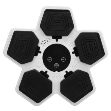Imagem de Dioche Máquina de Boxe Musical Inteligente para Crianças, Treinamento Fitness Interativo, Alvo de Perfuração para Exercícios Em Casa, Borracha Abs, Couro Pu (Branca)