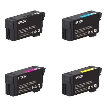 Imagem de Kit Cartuchos De Tinta T40w Epson Plotter T3170 T5170 - 4 Cores