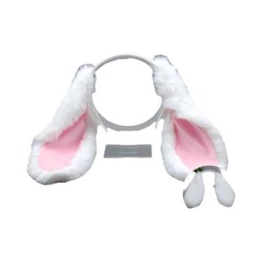 Imagem de Tiara De Orelhas De Coelho Fofa Para Adultos, Acessório De Fantasia Pa