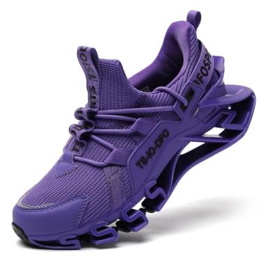 Imagem de TSIODFO Tênis feminino atlético para corrida e caminhada, Roxo escuro, 38