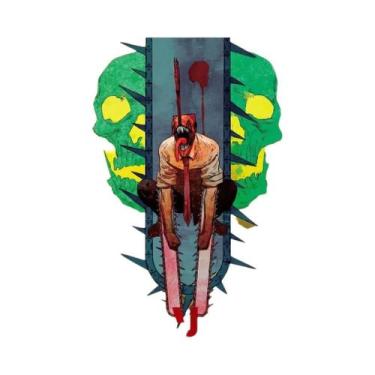 Imagem de Pôster De Arte Em Tela De Anime Japonês Chainsaw Man Denji Para Quarto