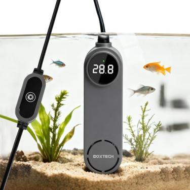 Imagem de UPETTOOLS Aquecedor submersível de aquário com termostato digital, aquecedor de aquário de temperatura ajustável com proteção contra superaquecimento, para pequenos tanques de água doce
