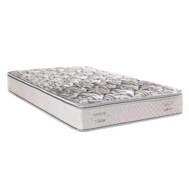 Imagem de Colchão Solteirão Ortopédico Ag 65 Santorini C1604 Ergoplus Malha Pillow Top (96x203x25) - Herval