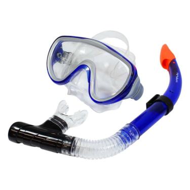 Imagem de Kit de Mergulho Kea com Mascara e Snorkel Adulto - Azul