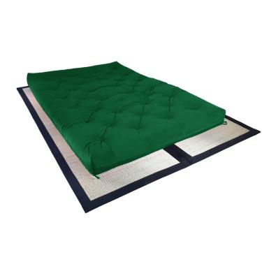 Imagem de Colchão Futon King Dobrável Sofa Cama Verde Bandeira Impermeável