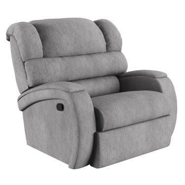 Imagem de Poltrona Do Papai Reclinável Napoli Manual Gatilho Linho Cinza Fh1 - D\'rossi