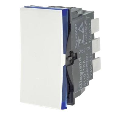 Imagem de Interruptor Paralelo De 10 Ampères 250 Volts Automático 1m Branco - 611011bc - Pial Plus