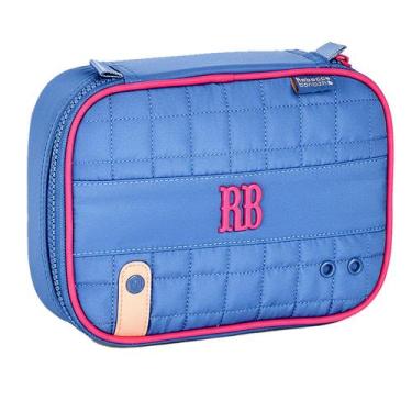 Imagem de Estojo Rebecca bonbon RB BOX Grande Quadrado RB26240 Cor:Azul, Azul