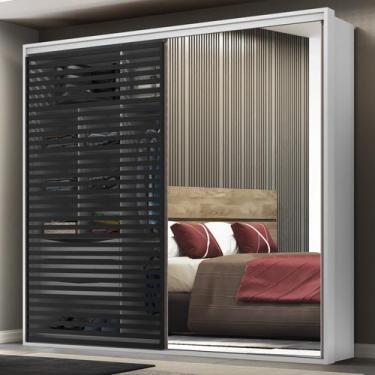 Imagem de Roupeiro Ripped 2 Portas com Espelho 100% MDF - Espresso Móveis