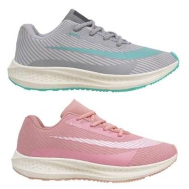 Imagem de Kit 2 Pares Tênis Speed Unissex Moda Fitness Treino Academia Caminhada Corrida-Unissex