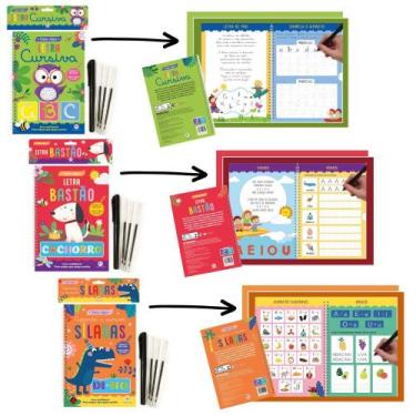 Imagem de Kit Caminho Completo da Escrita  Letra Bastão, Sílabas e Cursiva Reuti