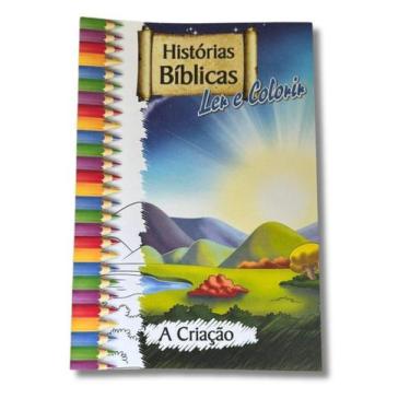 Imagem de Livro Infantil Histórias Bíblicas Ler E Colorir - A Criação - Rideel